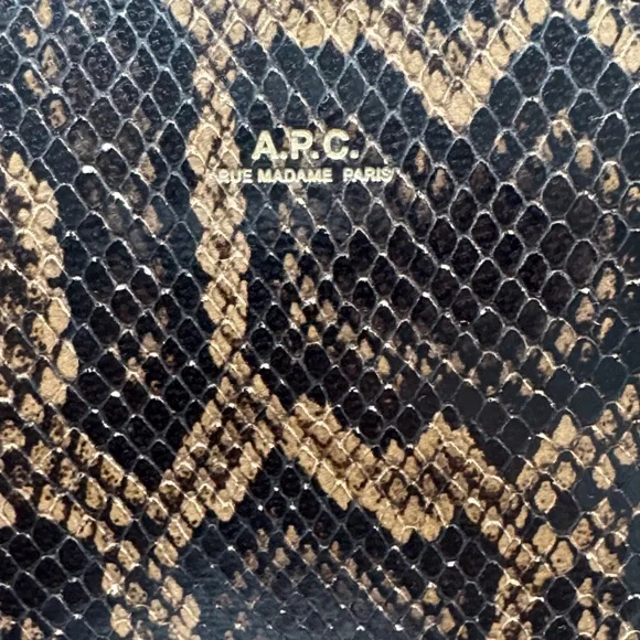 A.P.C. Brown Python Demi-Lune Bag - Picture 4 of 5